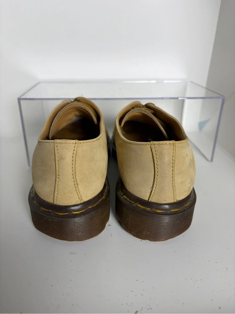 VTG Dr Martens Made In England 1461 Tan Nubuck Lace-Up Oxfords UK 5 / US 7-Women